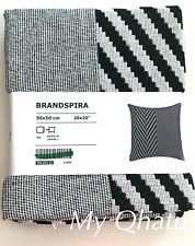 Ikea Brandspira Pillow Cushion Cover 20" x 20" Black/White New