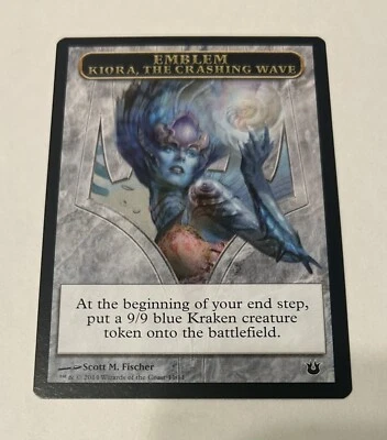 MTG Emblem - Kiora, the Crashing Wave, English Born of the Gods - Image 1 of 2