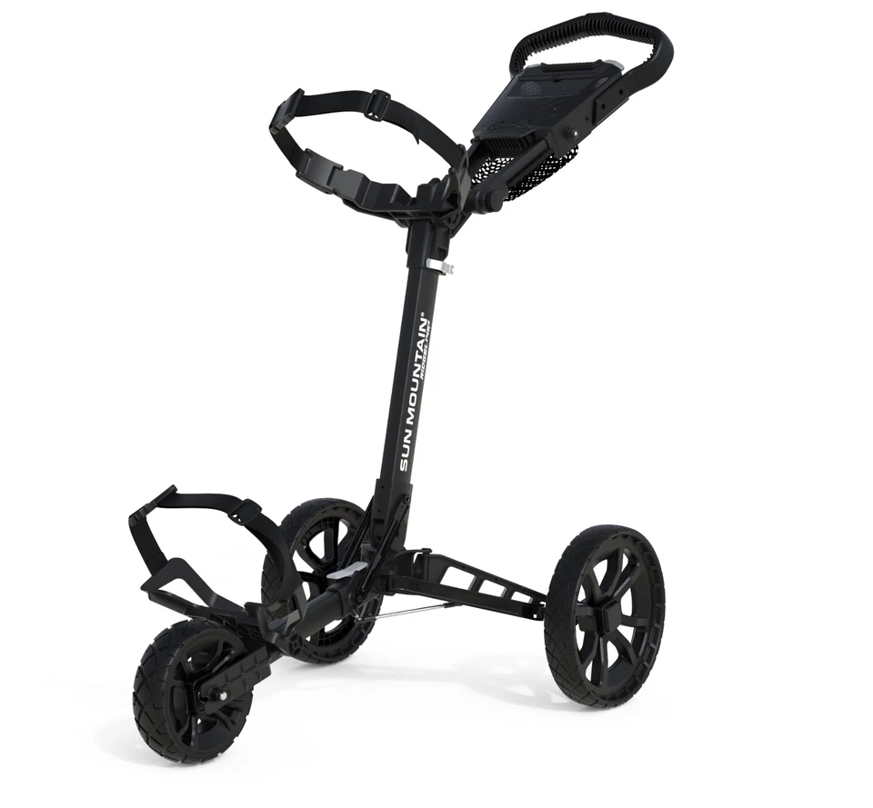 Sun Mountain Golf 2024 Ridgeline 3-Wheel Push Cart - Sun Mountain Dealer - BLACK - Image 1 of 1