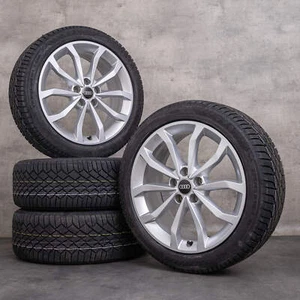 Audi A4 S4 Winterräder 18 Zoll 8W B9 Felgen 8W0601025ED silber - Bild 1 von 5