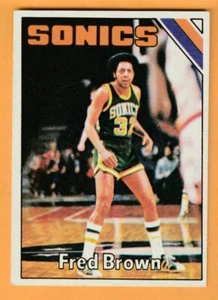 Fred Brown Seattle Supersonics 1975-76 Topps #41 Iowa Hawkeyes - Picture 1 of 2