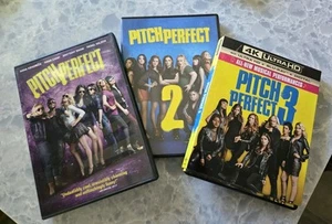 Pitch Perfect 1, 2 & 3 DVD's - Like New - Picture 1 of 13