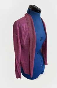 Eileen Fisher italienische Garn Krepp Strickjacke Pullover Oberteil Gr. M - Bild 1 von 5