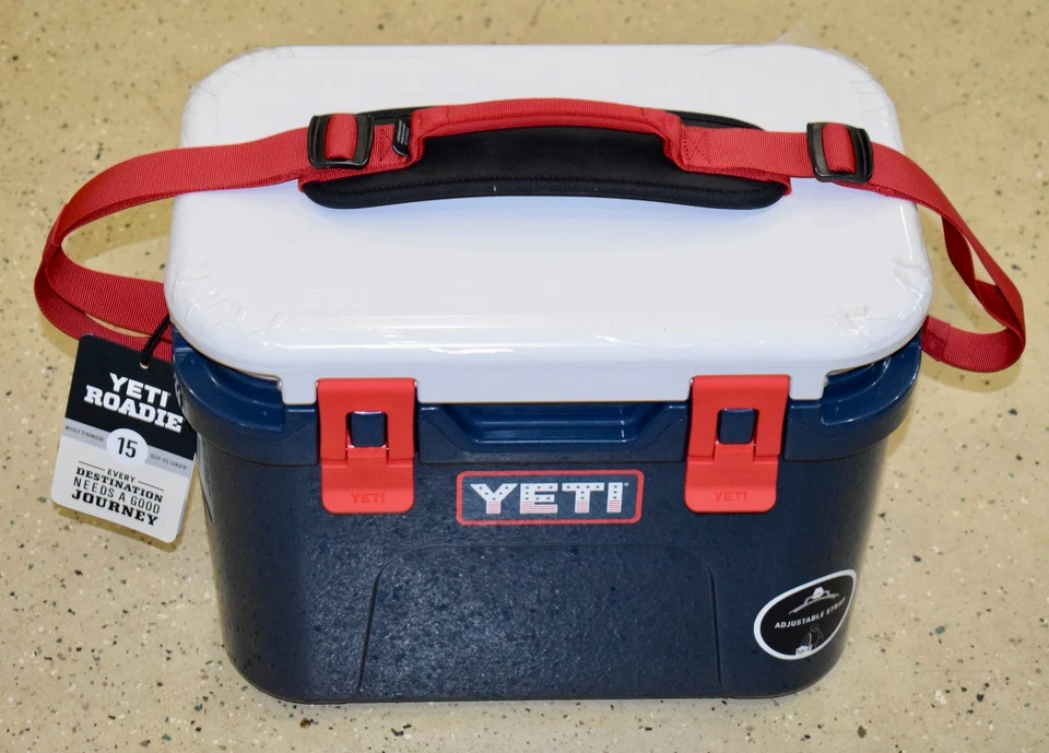 YETI Roadie 15 Hard Cooler with Shoulder Strap Patriotic
