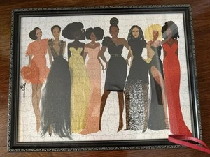 Schöne Frauenszene individuell gerahmtes Puzzle. 26x20 - Bild 1 von 4