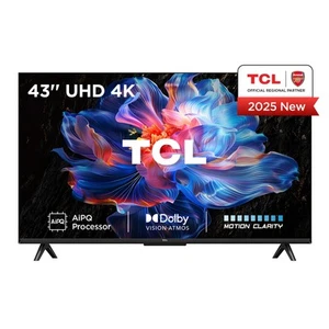 TCL 43V6C-UK 109.2 cm 43" 3840 x 2160 pixels DLED Smart TV Wi-Fi Metallic - Picture 1 of 1