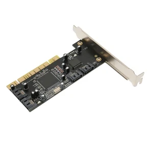 .›PCI To 4 Port Card 4 Independent Serial ATA Channels 1.5Gbps Transfer PCI - Picture 1 of 22