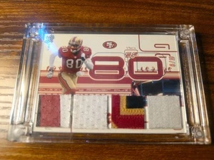 2022 Jersey Fusion Jerry Rice Quad Patch Sick Swatch NFL Legend 6/10 Rare 49ers - Picture 1 of 3