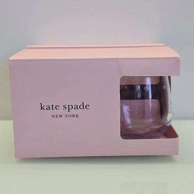 Copos de vinho Kate Spade By Lenox Larabee ponto transparente sem haste conjunto de 4 12 onças - Imagem 1 de 4