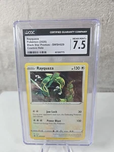 CGC 7.5 2020 Pokemon Black Star Promo Rayquaza Holo SWSH029 - Imagen 1 de 2