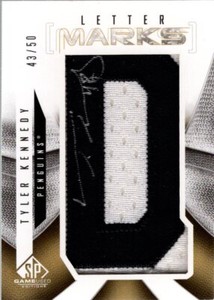 2009-10 SP Game Used Letter Marks #LMTK Tyler Kennedy Auto (Letter D)  /50 