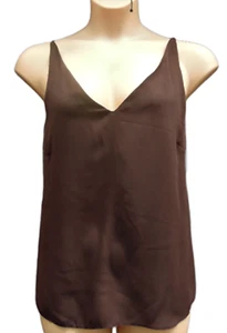 SCHOKOLADENBRAUNES CHIFFON-HEMD, DOROTHY PERKINS, UK 18, LT555 - Bild 1 von 3