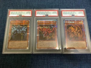 PSA10 Yugioh Karte OBELISK SLIFER RA Prismatic God Box PGB1 JPS01 03 Japanese - Bild 1 von 7