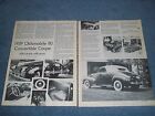 1939 Oldsmobile 80 Convertible Coupe Vintage Info Article "Affordable Affluence"