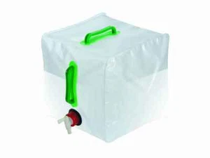 Contenedor transportador de agua de 20 L plegable con grifo botella de camping 159729 - Imagen 1 de 2