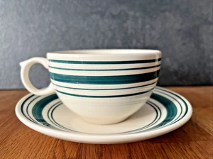 Raro juego(s) de tazas y platillos verdes Ralph Lauren Ironstone Farmstead retirados - Imagen 1 de 13