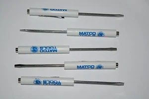 PROMOTIONAL MATCO TOOLS POCKET FLAT SCREWDRIVER WITH MAGNET TOP TOOL 5 PACK NEW - Foto 1 di 4