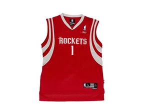NBA Houston Rockets Tracy McGrady #1 Reebok rot genäht Trikot Jungen Large 14-16 - Bild 1 von 7