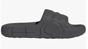Men's Adidas Originals ADILETTE 22 Slides Grey/Grey/Black US 8 - NEW in BOX - Picture 1 of 5