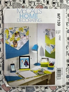 McCall's Pattern M7139 Home/Office Organizers Accessories FF UNCUT - Picture 1 of 2