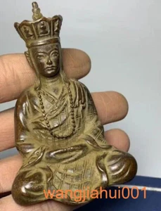 Raro Tíbet Buda Bendición Figura Estatua Coleccionar Bronce Templo Mesa Decoración - Imagen 1 de 5
