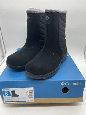 Nuevas botas de nieve Columbia Ice Maiden Slip Ill negras para mujer talla 8,5 nuevas en caja Foto 1 de 4