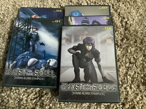 GHOST  IN THE SHELL STAND ALONE COMPLEX VOLUMES 01, 03, 04, 05, 06, 07 ANIME DVD - Picture 1 of 2