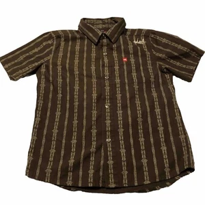 Boy’s XL Size 7 X Brown Snap Down Hawk Shirt - Picture 1 of 4