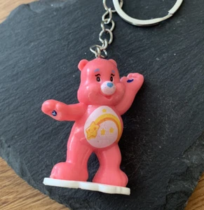 3D Care Bear/Bears-Wish Bear- Pink With Shooting Star On Tummy keyring - Picture 1 of 4