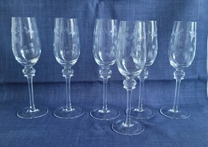 Vintage Likörgläser Set mit Gravur, 6 Stück - Bild 1 von 13