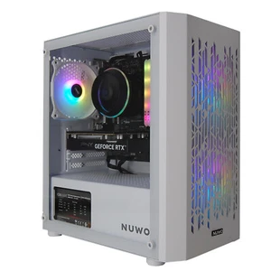 PC Gaming Computer da Gioco i5-9400 16GB SSD 500GB RTX 3050 6GB GDDR6 W11 Bianco - Foto 1 di 6