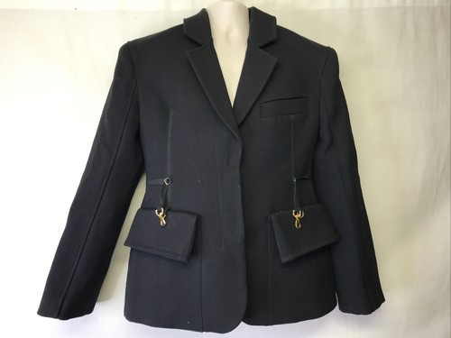 Blazer Jacquemus Donna Maniche Lunghe La Vesta Soco Lana Nero Taglia NA