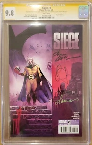 Siege #2 SS x4 Bendis Coipel Morales Martin 2010 CGC 9.8 WH NM/MT - Bild 1 von 3