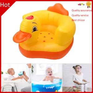 Kids Baby Duck Automatic Inflatable Chair Sofa Bath Pushchair Outdoor New - Picture 1 of 14