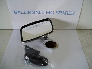 GAM214A GAM213A STAINLESS STEEL LH FLAT DOOR MIRROR MGB MINI MIDGET TR4 165-180 - Picture 1 of 4