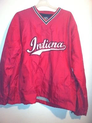 STEVE & BARRY'S 男式大码拉过外套夹克 XXL 红色印第安纳州 — 第 1/4 张图片