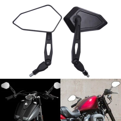 Universal Foldable Motorcycle Rearview Wing Mirrors For Suzuki Kawasaki Honda - Image 1 of 4