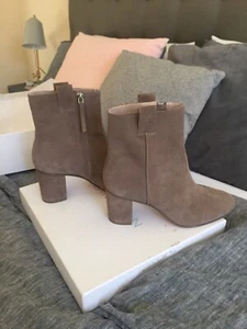 NEW ZIMMERMANN Tab Weekend Ankle Boot in Elephant Grey Suede - Size 41/10 - Picture 1 of 12