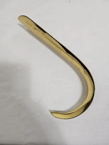 Antique Brass Shoe Horn VM Virginia Metalcrafters Ram Horn Curl Form Maker Stamp - Picture 1 of 12