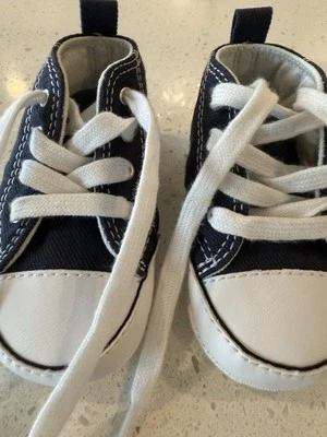 Converse Chuck Taylor First Star Baby Infant Shoes in Navy Size 2 - Image 1 of 4