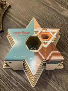 Vintage Nordic Ware 10 Tassen Bundt Pfanne schwer Aluminiumguss Davidstern - Bild 1 von 6