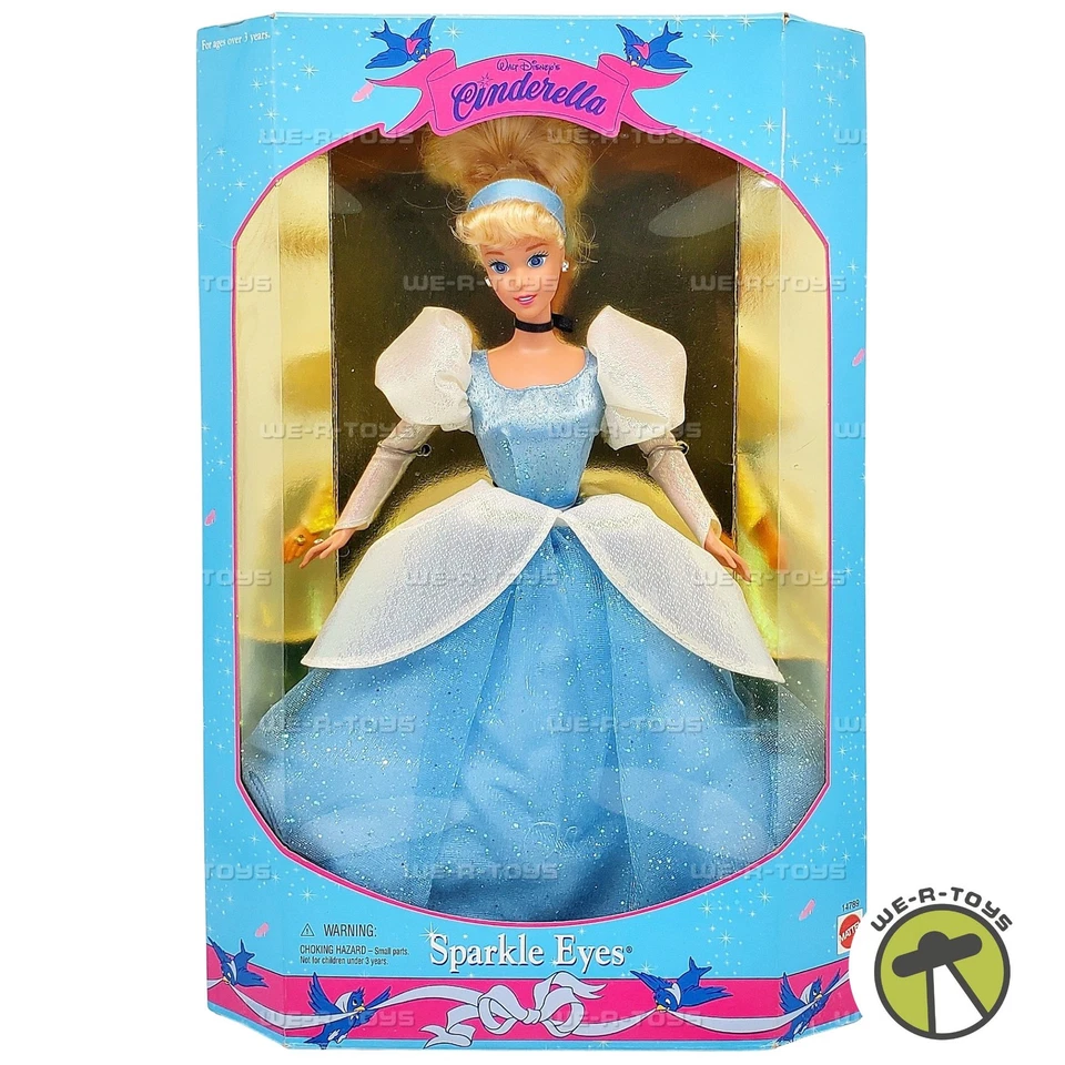 Walt Disney Cinderella Sparkle Eyes Barbie 1995 #14789