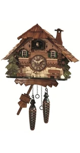 Orologio a cucù al quarzo Casa tipo Foresta Nera EN 414 Q nuovo - Picture 1 of 1