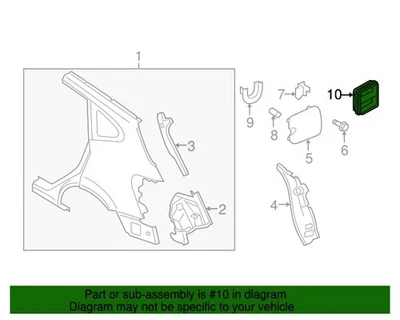 Nuevo OEM GENUINO 2010-2019 Nissan Murano Rogue Cuarto Panel Ventilación de Aire 76804-2DZ0A Foto 1 de 4