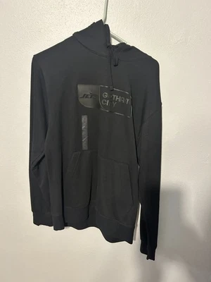 Hombres Nike New York Jets NFL Pequeña Sudadera con Capucha Negra Edición Gotham City Precio de venta sugerido por el fabricante $90 Nuevo con Etiquetas Foto 1 de 4