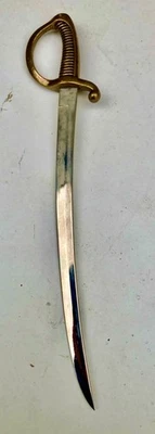 Ancien Ouvre Lettre Coupe Papier SABRE D'INFANTERIE DIT « SABRE BRIQUET », - Photo 1/4