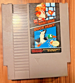 Super Mario Bros. Duck Hunt Nintendo NES 1988 Video Game Genuine Authentic 80's