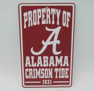 WinCraft College Prop Sign - University of Alabama - 12" x 7 1/4" (86825012) - Picture 1 of 5