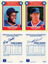 Roger Clemens Dwight Gooden 1990 All-American Soda panel