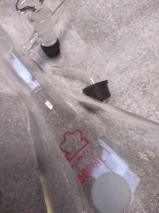 KONTES 500mL 24/40 Glass Airless Schlenk Reaction Flask 2mm Stopcock 213100 - Picture 1 of 7